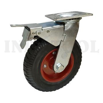 RODA KARET 6" (REM) / RODA TROLI / GEROBAK / RUBBER CASTER 150kg ROHA