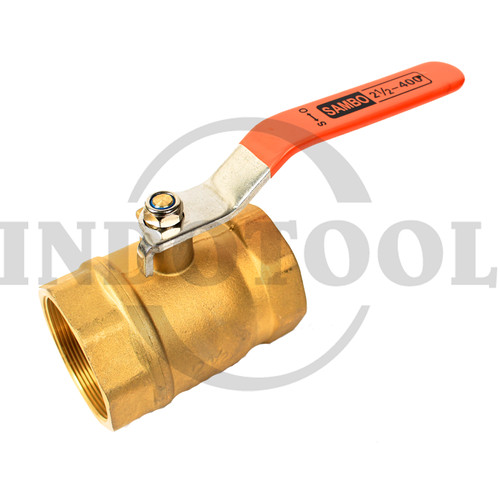 STOP KERAN 2 1/2" / KRAN GAS AIR BRASS KUNINGAN-BRASS BALL VALVE SAMBO