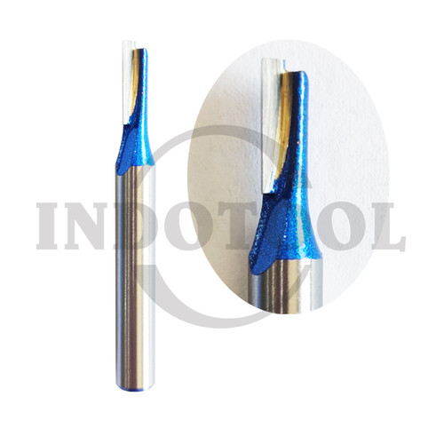 STRAIGHT ROUTER BIT, ONE FLUTE 1/4" x 3mm LANGSOL