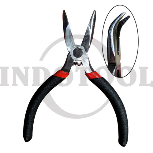 Tang Lancip Bengkok Kecil 4.5 " / Mini Bent Nose Pliers MAXPOWER