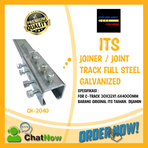 Joint C-track Coupler Sambungan C-Track Kabel Trolley 30 x 32 mm ITS