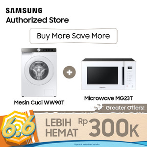 [Buy More Save More] Mesin Cuci WW90DTT 9Kg & Microwave Grill BESPOKE 23L