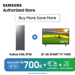 [Buy More Save More] Kulkas 348L RT35 & 32" HD TV T4501