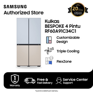 Bespoke Kulkas Multidoor dengan Triple Cooling  644L -RF60A91C34C