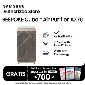 Samsung Air Purifier BESPOKE Cube Kapasitas 70m² - AX70A9510GE