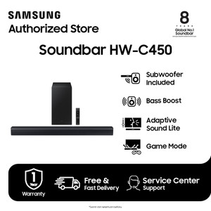 Samsung Soundbar 2.1Ch HW-C450 dengan Subwoofer Included - HW-C450/XD