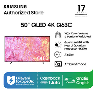 Samsung Smart TV 50 inch QLED 4K Q63C - QA50Q63CAKXXD