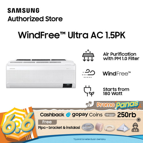 Samsung  WindFree™ Ultra AC 1.5PK(Gratis Instalasi)- AR12CYKAAWKNSE