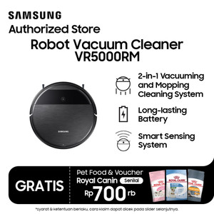 Samsung Smart Robot Vacuum Cleaner dengan WiFi Control - VR05R5050WK