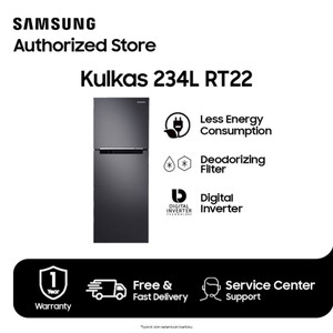 Samsung Kulkas 2 Pintu dengan Coolpack 12 Jam 234L - RT22FARBDB1/SE