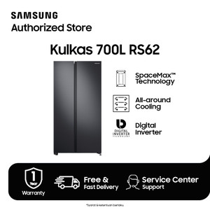 Samsung Kulkas Side By Side, 647 L - RS62R5041B4