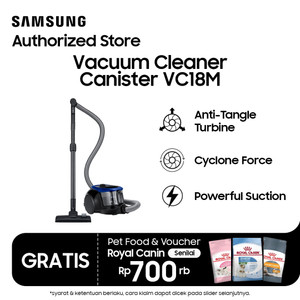 Samsung Canister Vacuum Cleaner 380 W - VC18M2120SB/SE