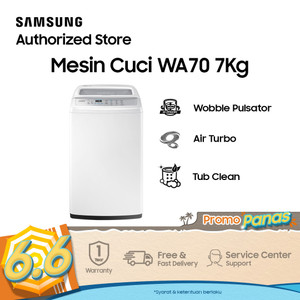 Samsung Mesin Cuci Top Loading Wobble Technology 7 Kg - WA70H4200SW