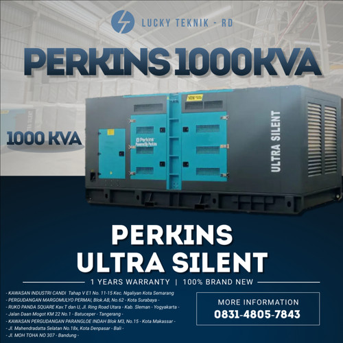 Genset 1000 KVA Silent Perkins Diesel Termurah Original