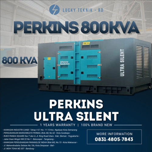 Genset 800 KVA Silent Perkins Diesel Termurah Original