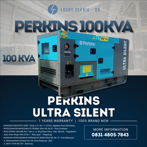 Genset 100 KVA Silent Perkins Diesel Termurah Original