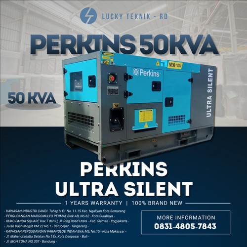 Genset 50 KVA Silent Perkins Diesel Termurah Original