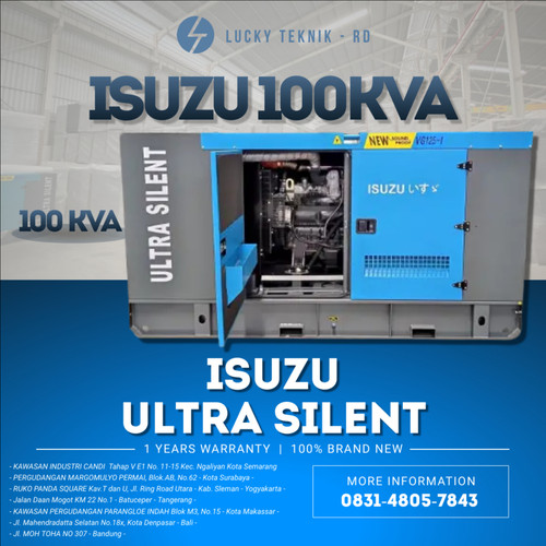 Genset 100 KVA Silent Genset Isuzu Diesel Japan