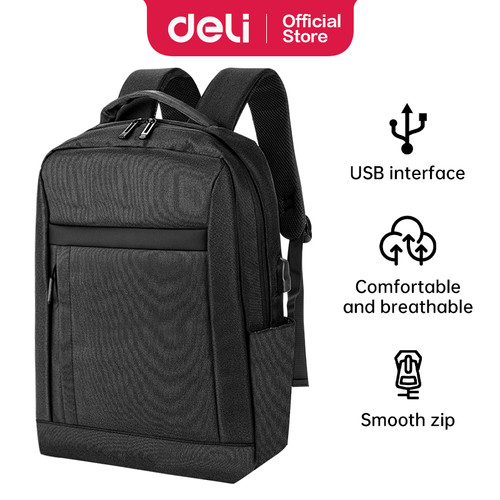 Deli Office Backpack / Bag / Tas Ransel Kerja Anti Pegal EH1043-CS