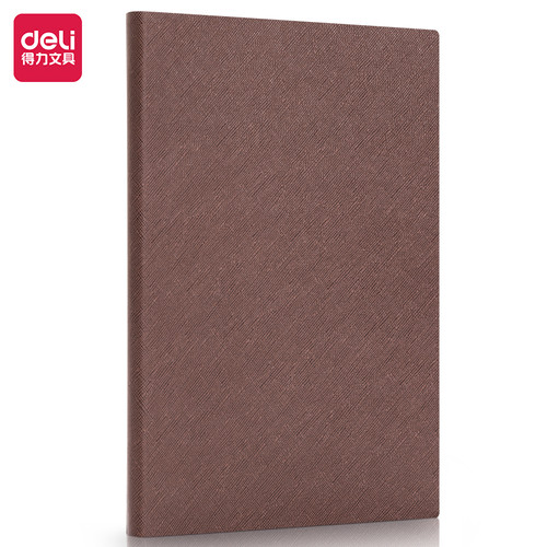 Deli Leather Notebook Buku Catatan Sampul Kulit A5 120 Lembar BP126