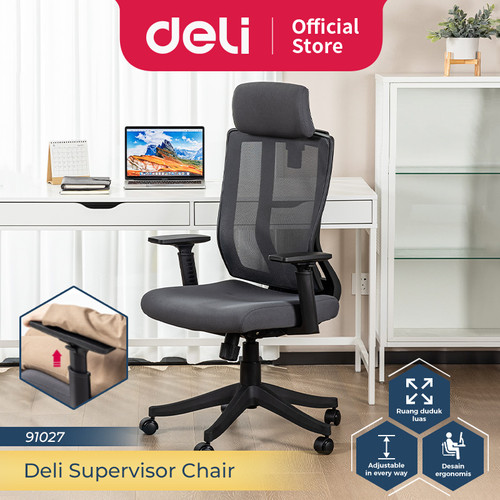 Deli Kursi Kantor/ Kursi Kerja/ Office Chair Adjustable Flexible 91027