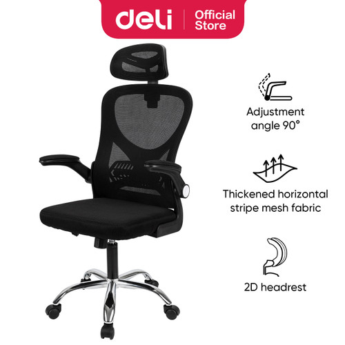 Deli Office Chair / Kursi Kantor / Kursi Kerja Dengan Sandaran E4930