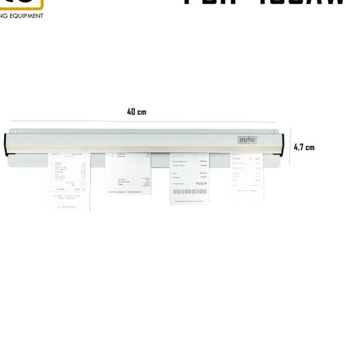 Penjepit kertas menu aluminium / bill holder PBH-400AW