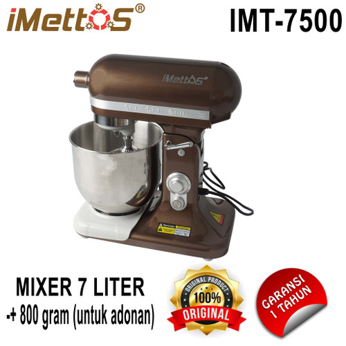 pengaduk adonan roti | mixer roti IMETTOS -7500 (brown)