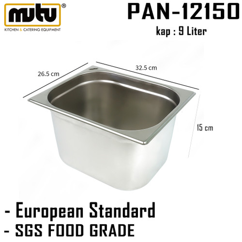 Food Pan 1/2 Tempat Penyaji Makanan Mutu PAN-12150