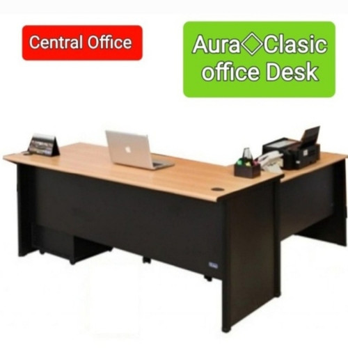 Meja kantor Direktur Aura clasic L-set uk-180 cm free ongkir Jatabek