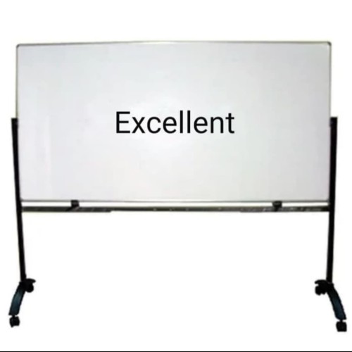 white board Excellent uk 120x240 stand 2 muka FREE ONGKIR UNTUK dki