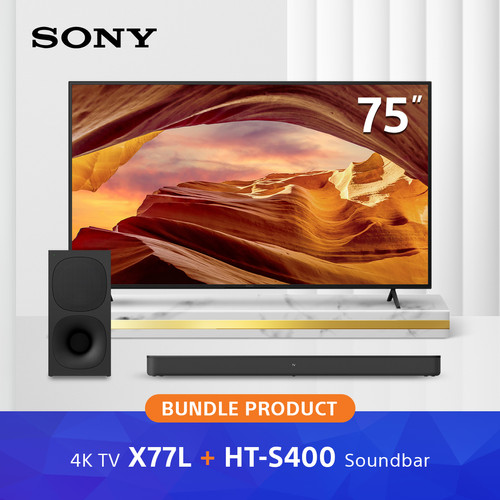 Bundle Sony KD-75X77L & HT-S400