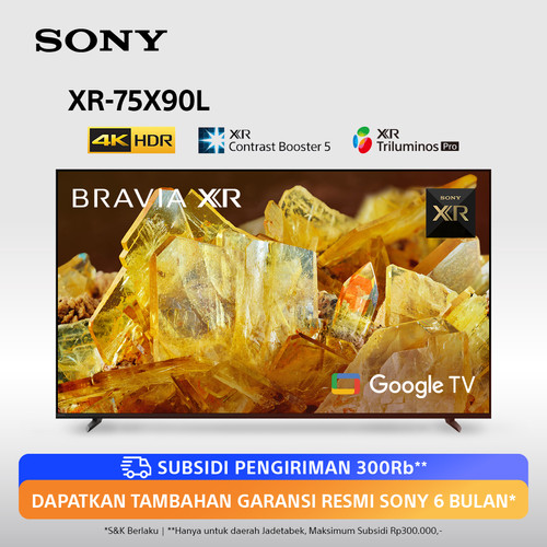 SONY Bravia LED X90L 4K HDR Google TV 75 Inch XR-75X90L