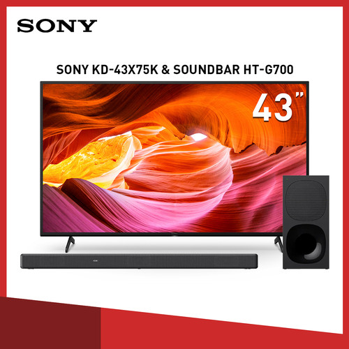 Bundle Sony KD-43X75K & Soundbar HT-G700