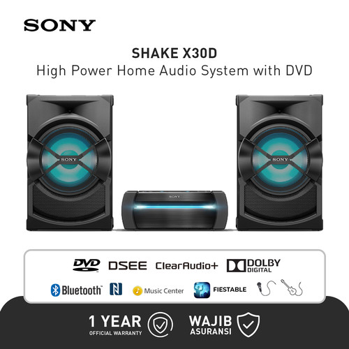 Sony High Power Home Speaker With DVD SHAKE X30D