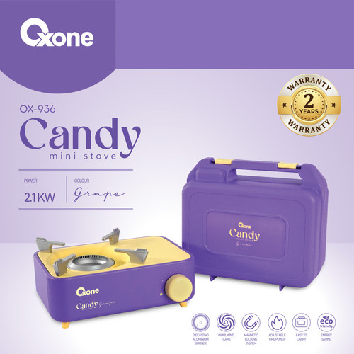 Oxone OX936 Portable Candy Mini Stove Stainless Steel Kompor Portable