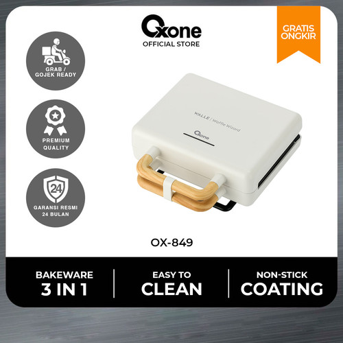 OXONE OX849 Waffle & Sandwich Maker | WALLE 3in1 Waffle Wizard