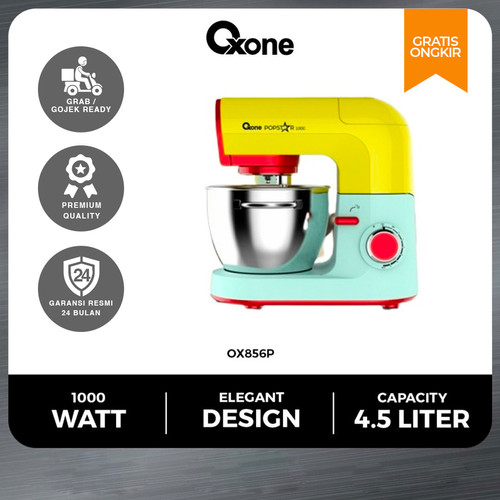 Oxone OX856P Standing Mixer POP STAR Pengaduk Pengocok Adonan Kue 4.5L