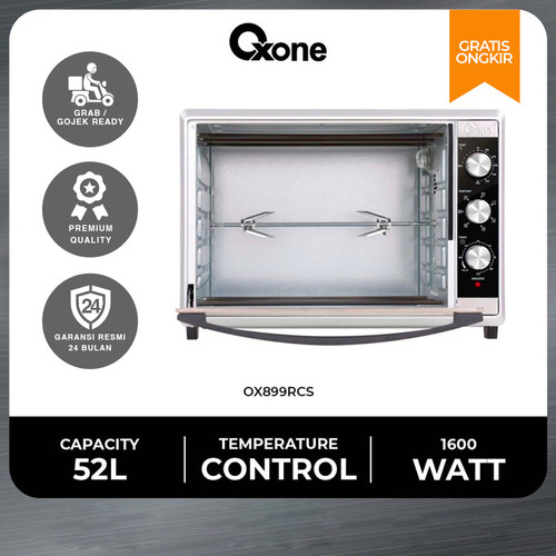 Oxone OX899RCS Oven Listrik Pemanggang Penghangat 52L Stainless