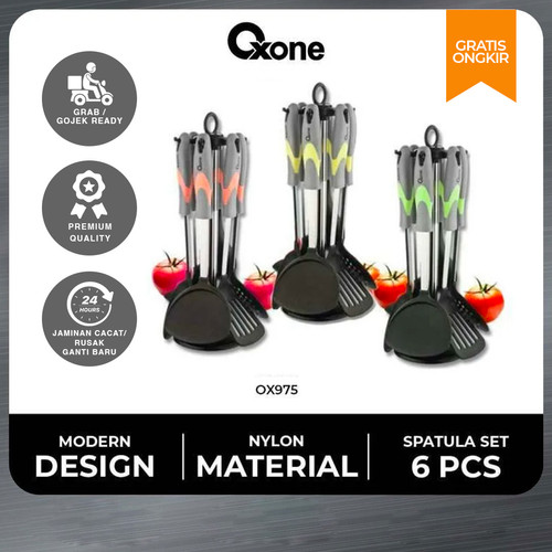 Oxone OX975 Spatula Silicon 6 Pcs Peralatan Masak Tahan Panas