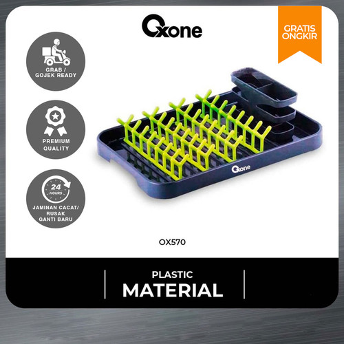 Oxone OX570 Eco Dish Rack Plastik Rak Piring/Tempat Piring /Rak Gelas