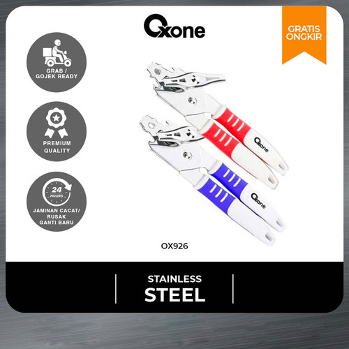 Oxone OX926 Pembuka kaleng Stainless Pembuka Botol Can Opener