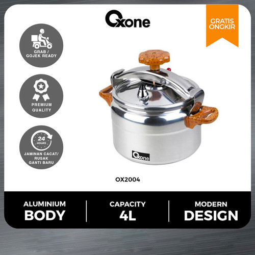 Oxone OX2004 Presto Panci Alumunium Pressure Cooker 4L Premium