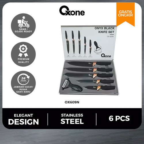 Oxone OX609N Set Pisau Dapur Dengan Pengupas Buah Stainless