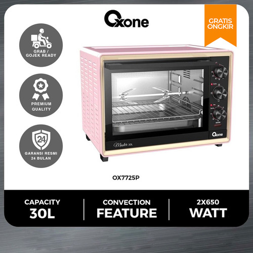 Oxone OX7725PINK Oven Listrik Pemanggang 25 L Multifungsi