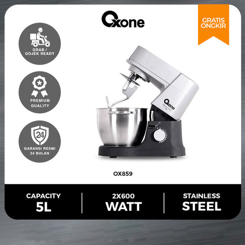 Oxone OX859 Standing Mixer Pengaduk 5 L Stainless Stell