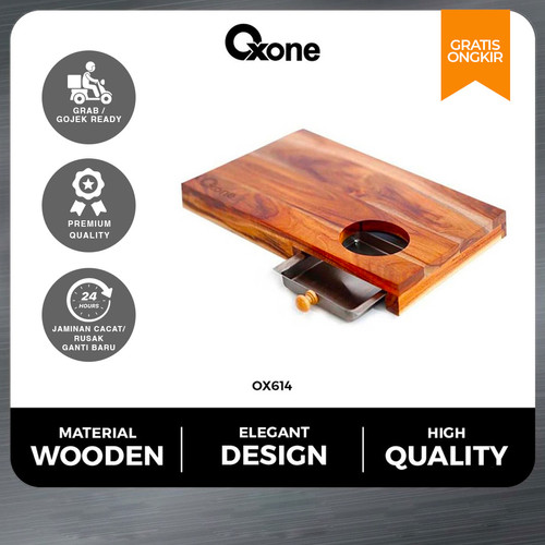 Oxone OX614 Talenan Kayu Cutting Board With Metal Tray 3Kg