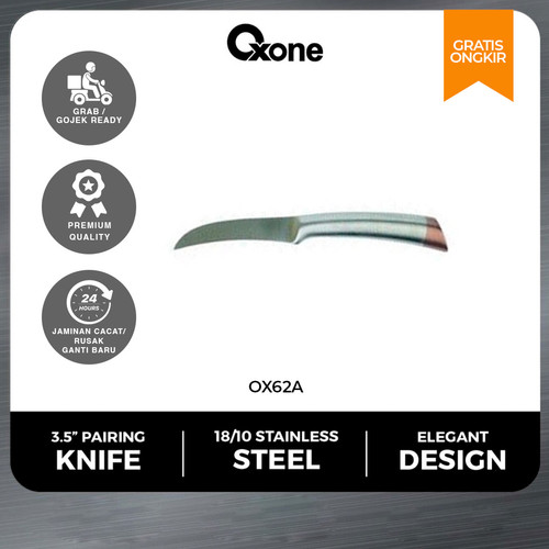 Oxone OX62A Classic Pairing Knife Pisau Garnish Tajam Stainless