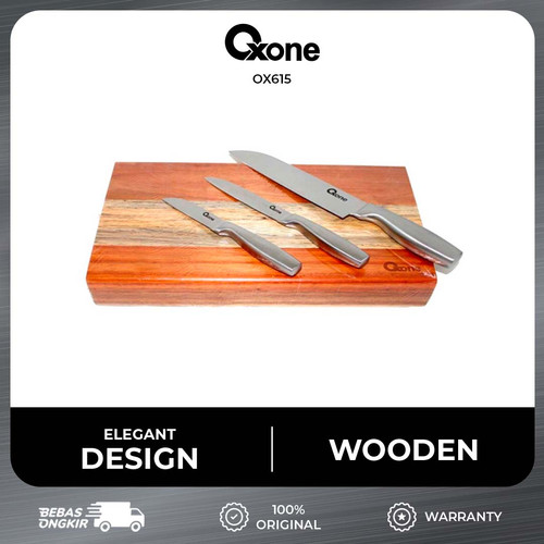 Oxone Bamboo Board with Hidden Knife Set OX-615