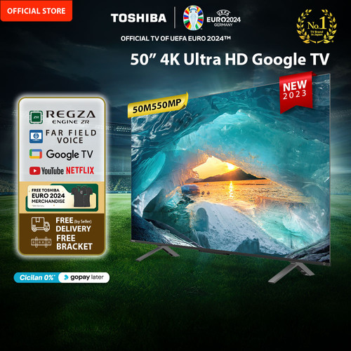 Toshiba TV 50" 4K UHD Google TV - Quantum Dot QLED Dolby - 50M550MP